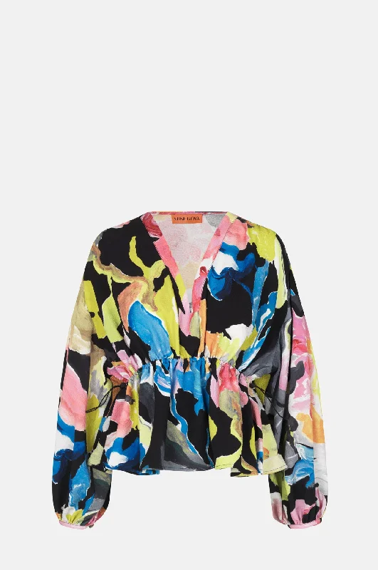 Toni Top Artistic Floral Women’s Oversized Hoodie