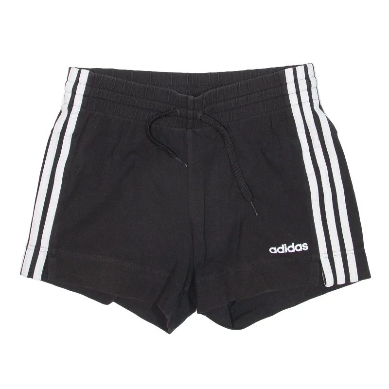 ADIDAS Sports Shorts Black Regular Womens XS W25 Kids' sweaters