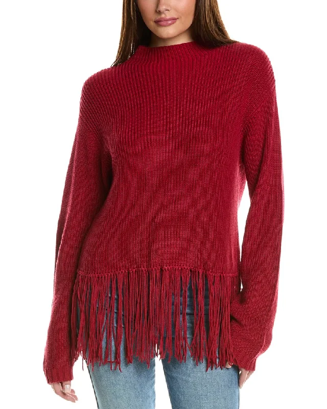 Hannah Rose Hadley Mock Neck Cashmere-Blend Sweater Must-have sweaters for this season