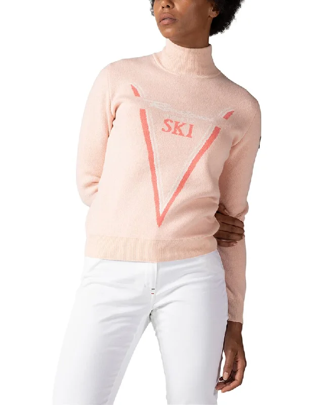 Rossignol Victoire Knit Turtleneck Wool & Cashmere-Blend Sweater Best sweaters for layering