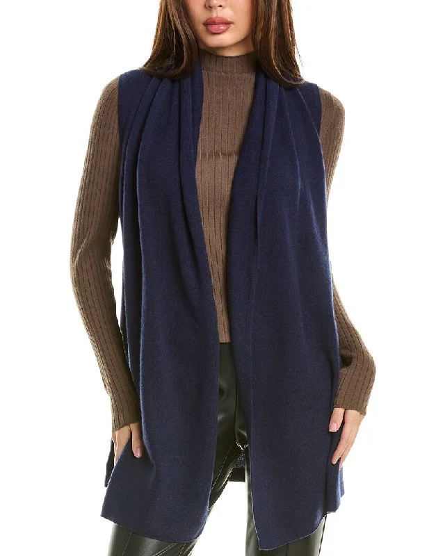 Incashmere Sleeveless Cashmere Cardigan Christmas sweaters