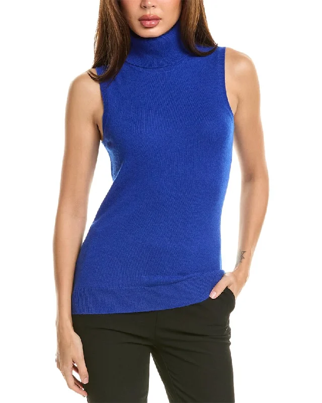 Incashmere Turtleneck Cashmere Sweater Vest Anti-pilling sweaters