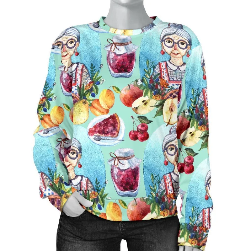 Nana Grandma Print Pattern Women's Sweatshirt Eco-friendly sweaters