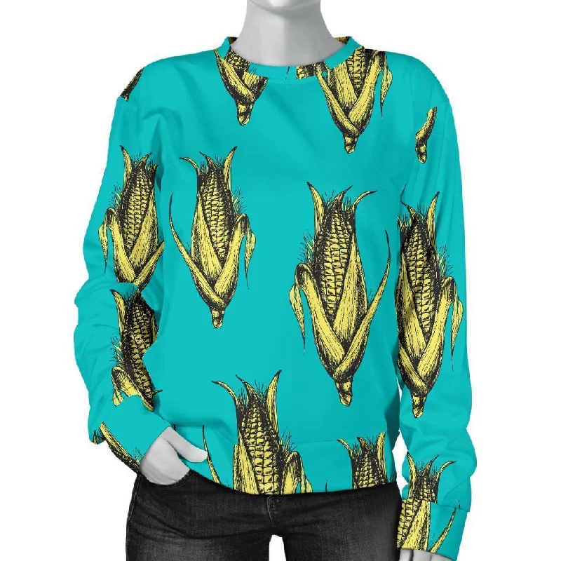 Pattern Print Corn Women's Sweatshirt Fall sweaters