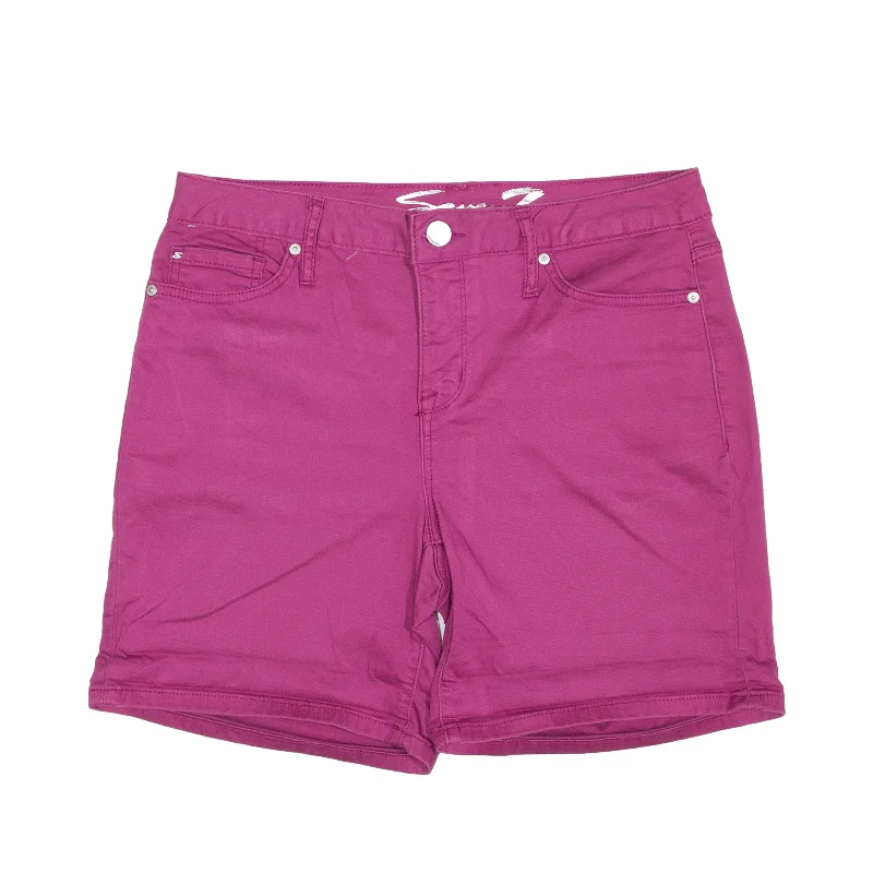 SEVEN7 Chino Shorts Purple Regular Womens M W32 High-end sweaters