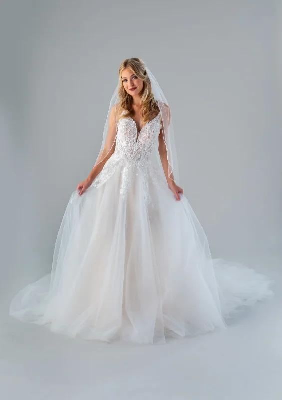 Kennedy Blue Carter Sample Sale Simple Wedding Gown