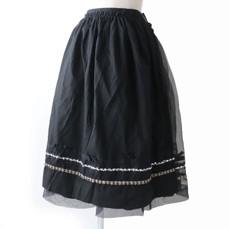 COMME des GARCONS TB-S205 Wrap Skirt Black S High-low unclassified skirts