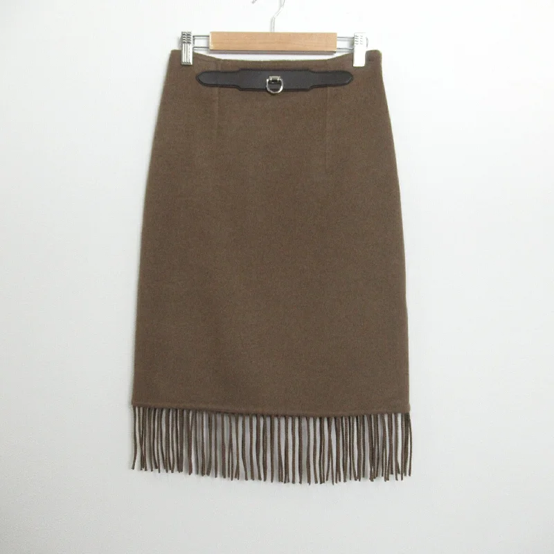 Hermes Cashmere Skirt Brown Anniversary unclassified skirts