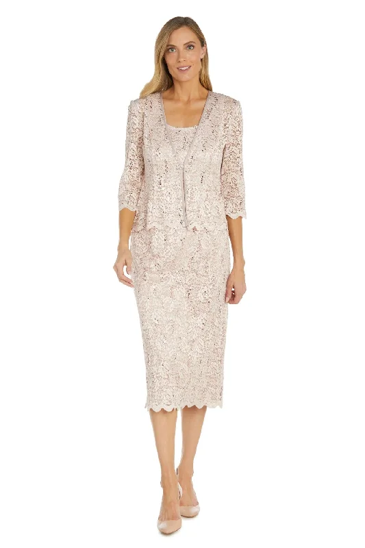 Blush 18 R&M Richards RM9285 Mother of the Bride Lace Jacket Midi Dress Sale Casual midi dresses