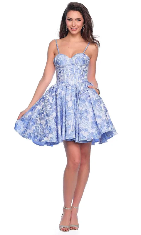 Dave & Johnny 11960 - Sleeveless Corset A-Line Cocktail Dress Best party dresses for tall women