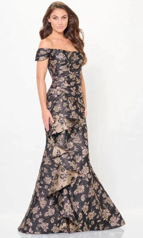 Montage by Mon Cheri M905 - Off Shoulder Brocade Evening Dress Glamorous party dresses