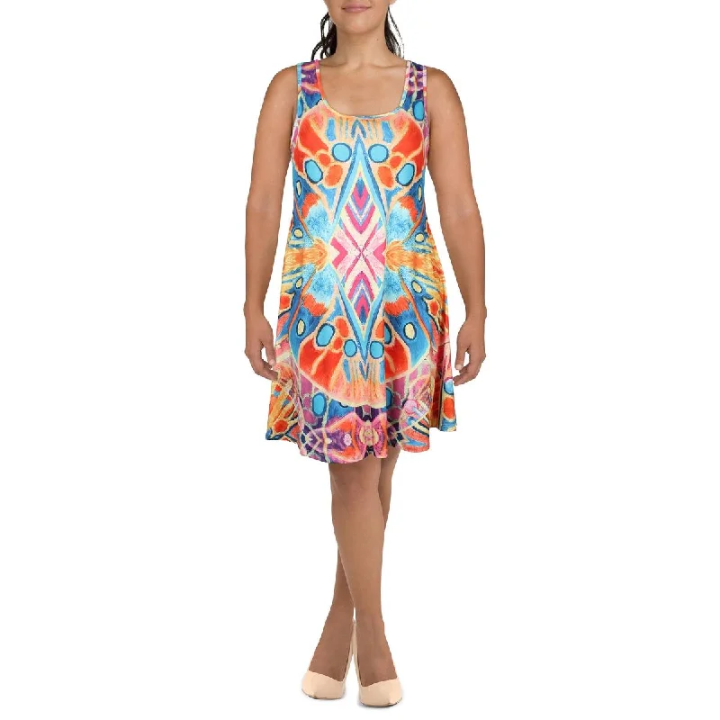 24seven Comfort Apparel Womens Plus Printed Knee-Length Shift Dress Must-have floral dresses for this season