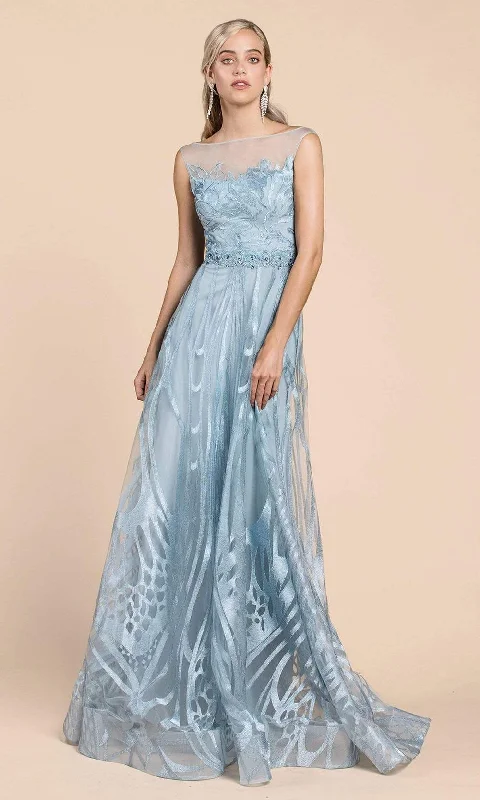 Andrea and Leo - A0106 Illusion Bateau Embellished Gown Elegant unclassified dresses