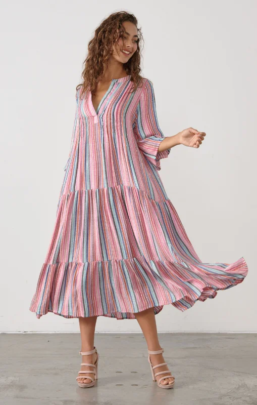 Caju - Dress - Multi Stripe - CZ856 Cocktail unclassified dresses