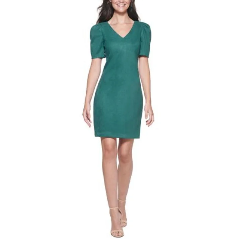 Guess Womens Faux Suede Knee-Length Sheath Dress Wedding guest unclassified dresses