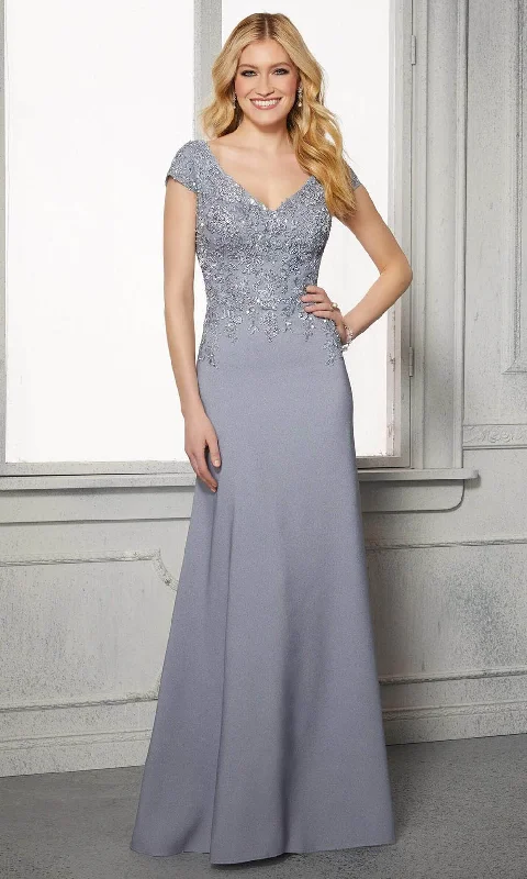 MGNY By Mori Lee - 72421 Embroidered V-Neck Formal Dress Unique unclassified dresses