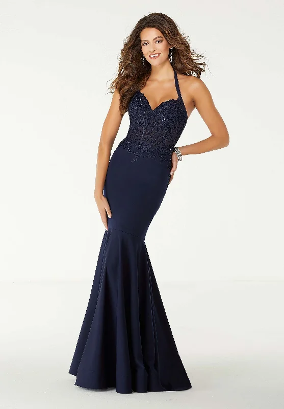 Mori Lee - Halter Sweetheart Mermaid Gown 43061 Sleeveless unclassified dresses