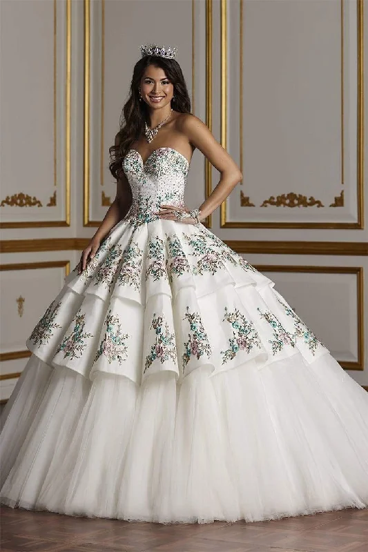 Quinceañera Collection - 26931SC Strapless Layered Ballgown Corset unclassified dresses