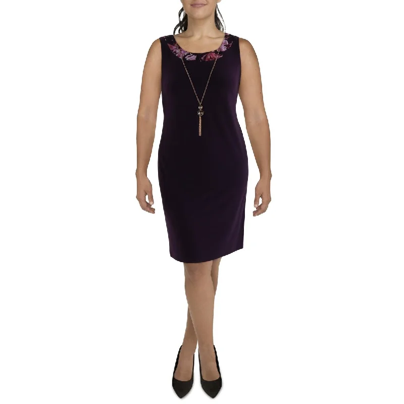 R&M Richards Womens Plus Knit Sleeveless Sheath Dress Festival unclassified dresses