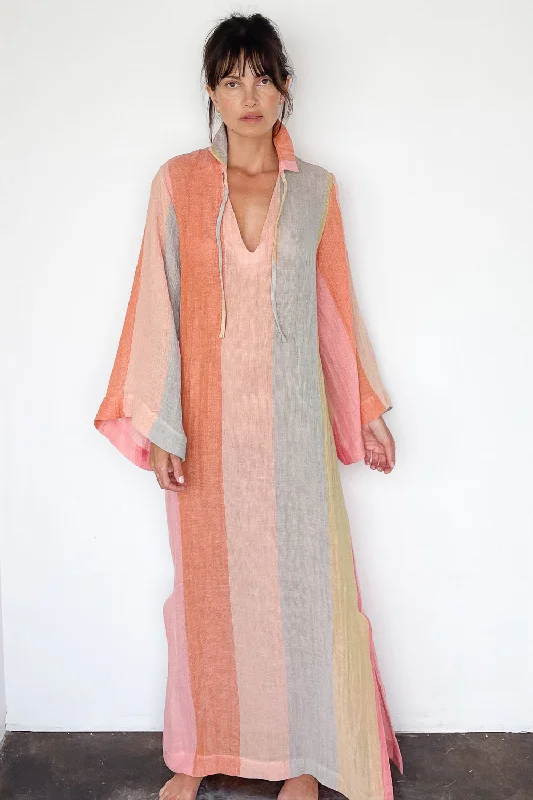 Sherbet Stripe Caftan Summer unclassified dresses