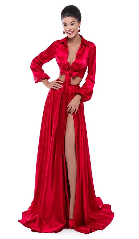 Tarik Ediz - 50476 Sweetheart Two Piece Evening Dress Gothic unclassified dresses