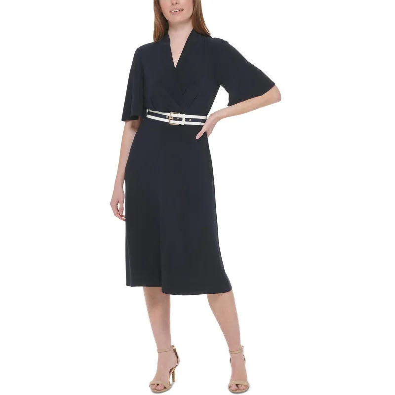 Tommy Hilfiger Womens Surplice Knee-Length Wear to Work Dress Party unclassified dresses