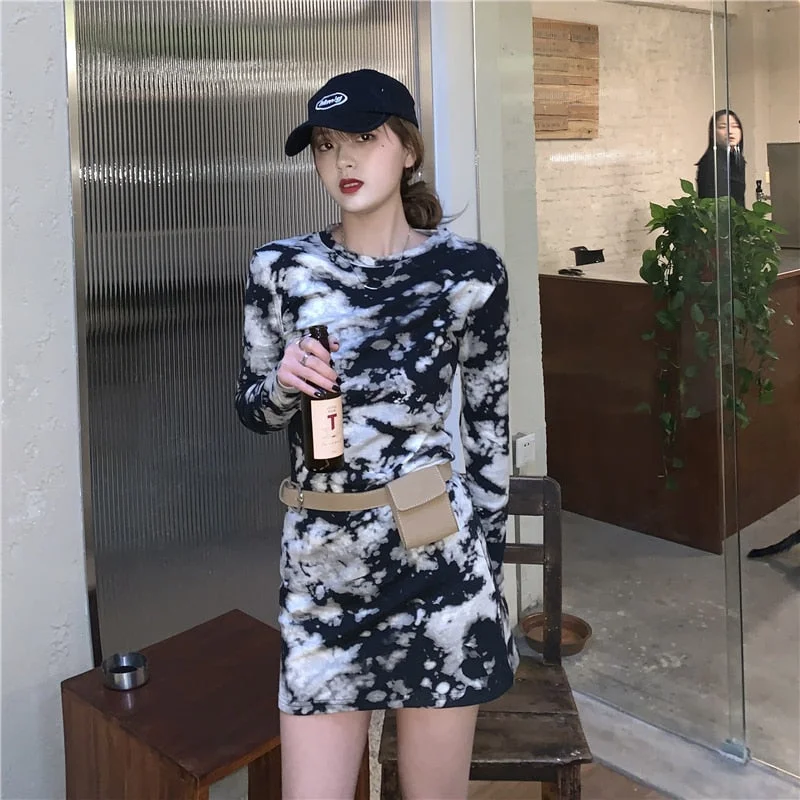 Women's Dresses Japanese Harajuku Vintage Ladies Ulzzang Casual Loose Retro Dress Female Korean Kawaii Cute Clothing For Women Silk unclassified dresses