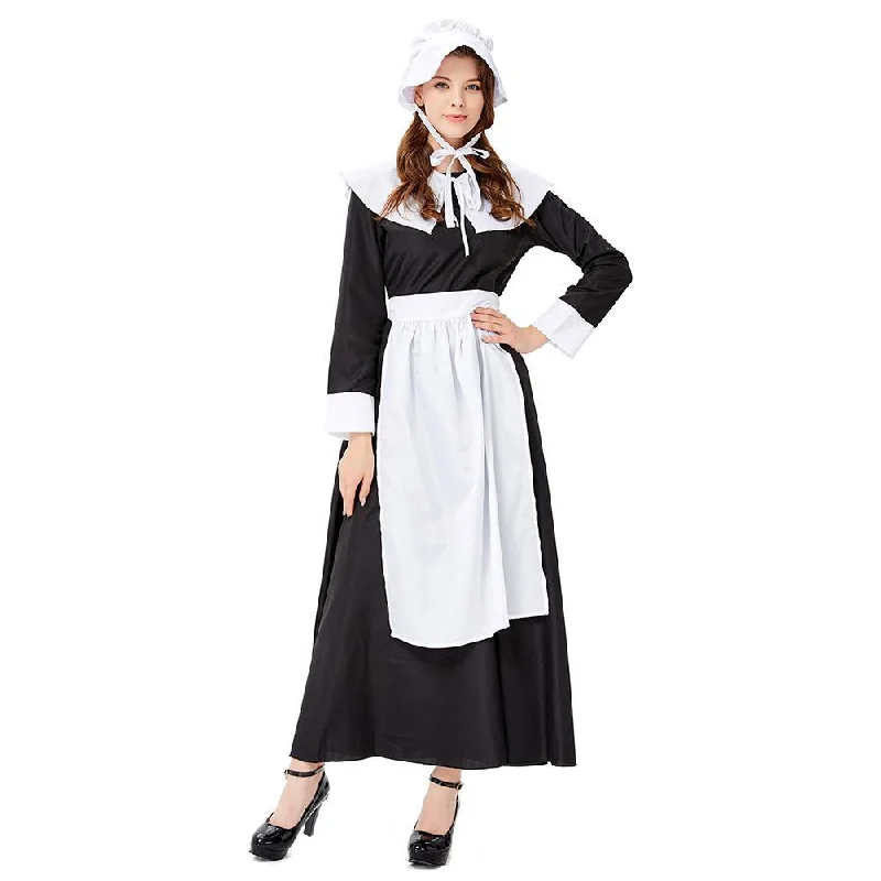 Women's Halloween Cosplay Costume French Apron Maid Fancy Dress Manor Maid Uniform Gothic unclassified dresses