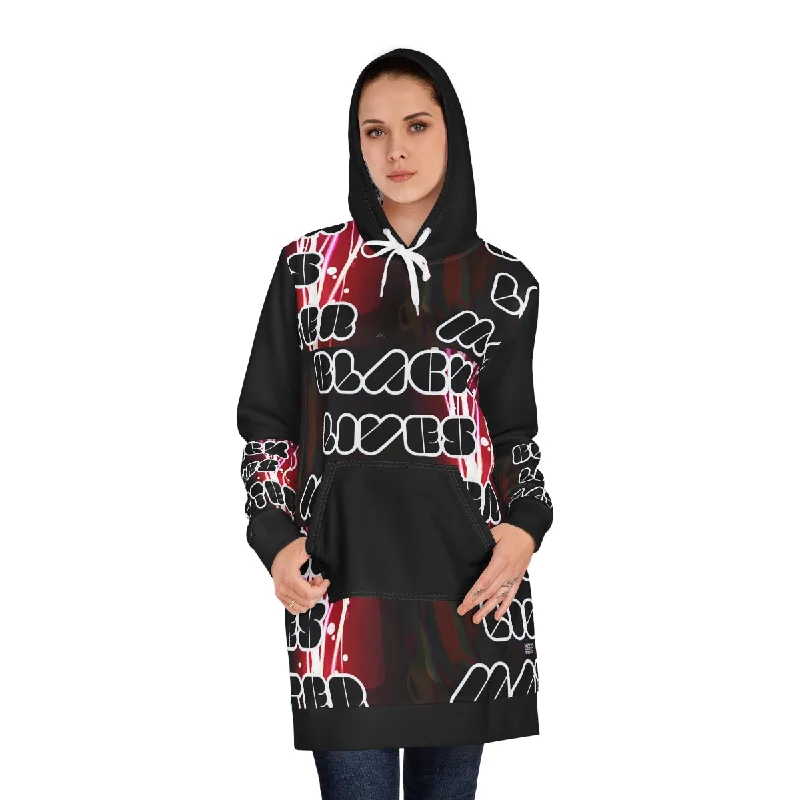 Women's Hoodie Dress (AOP) Black lives Matter Holiday unclassified dresses