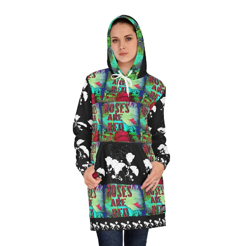 Women's Hoodie Dress (AOP) ROSES ARE RED Trendy unclassified dresses