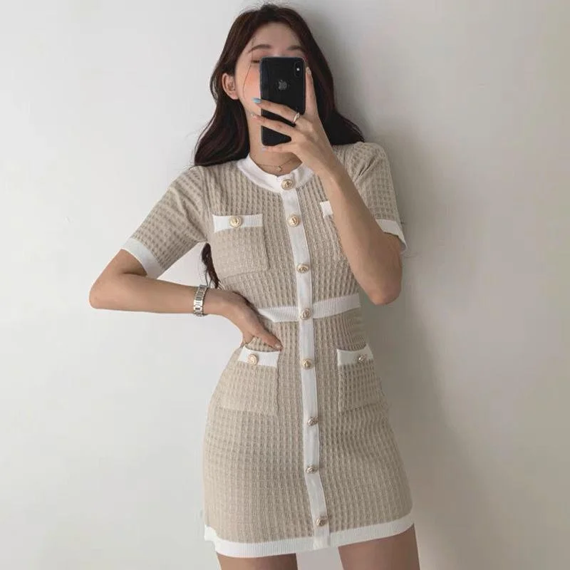 Sanya bodycon Knitted Mini Dress Mini Skirt Outfit