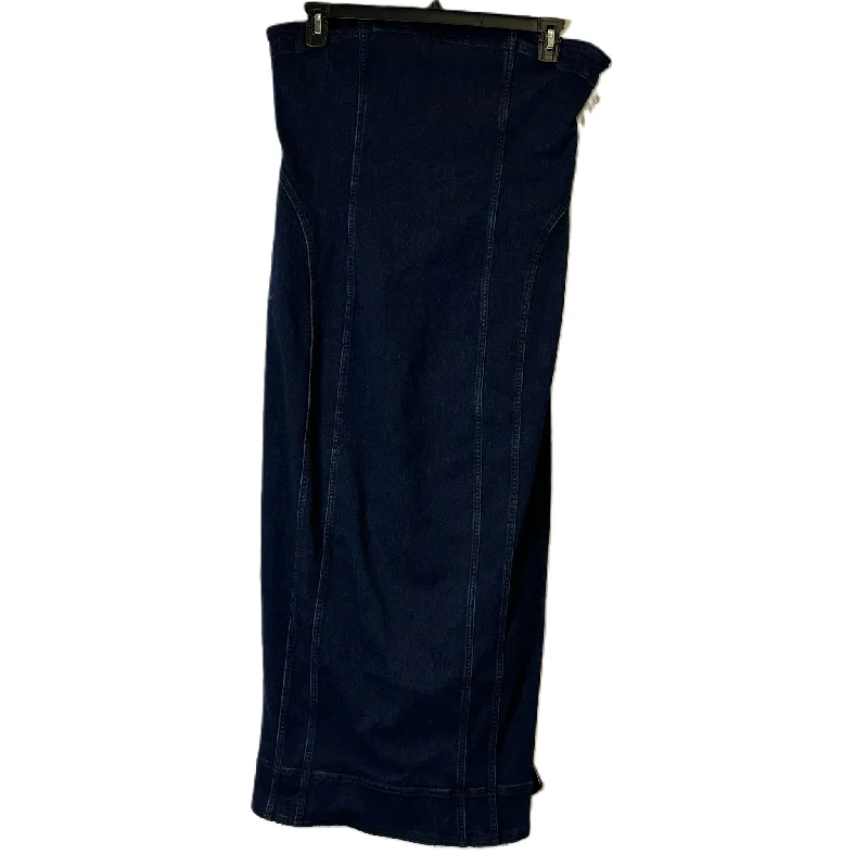 Dress Casual Maxi By Pilcro In Blue Denim, Size: Xl Button-front Maxi Skirt