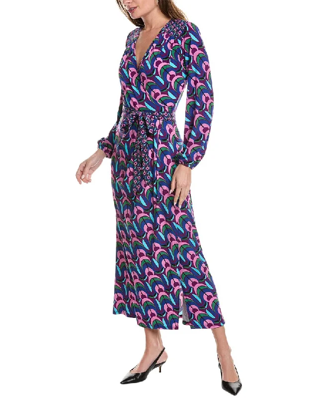 Leota Maxi Dress Pleated Floral Maxi