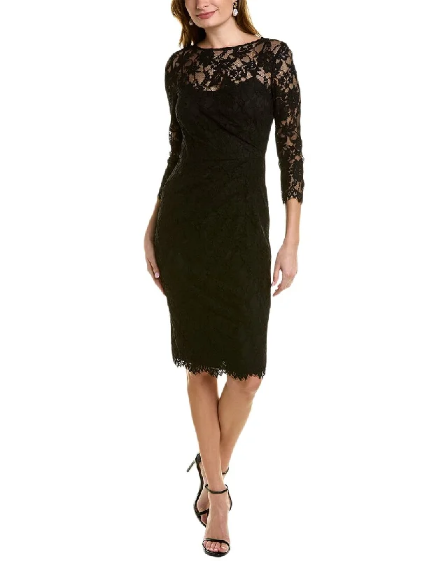 Teri Jon by Rickie Freeman Lace Sheath Dress Lace Evening Dress