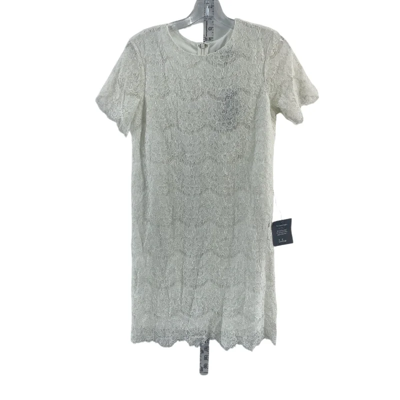 Women's Lulus White Lace A-Line Shift Dress XS New With Tags Off-shoulder Lace Dress