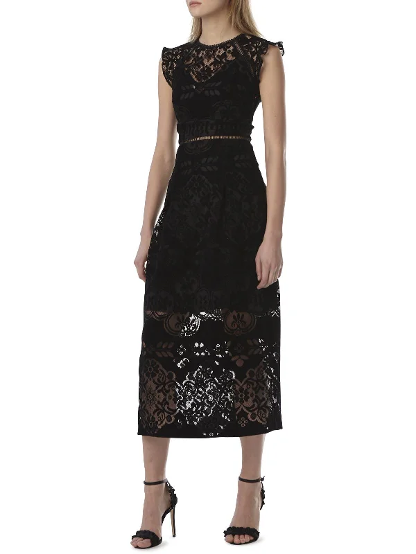 Womens Velvet Midi Cocktail and Party Dress Everyday Midi Skirt